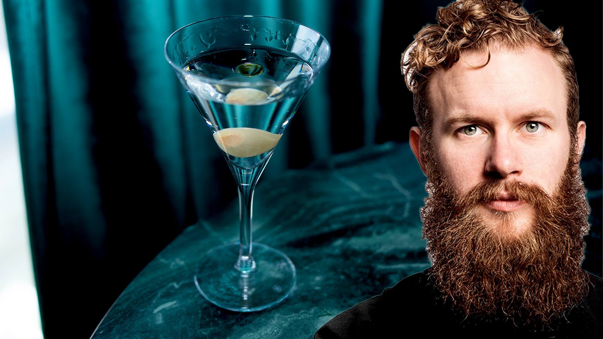 Dry Martini med en twist så gör du Emil Årengs drink Gibson & Oil